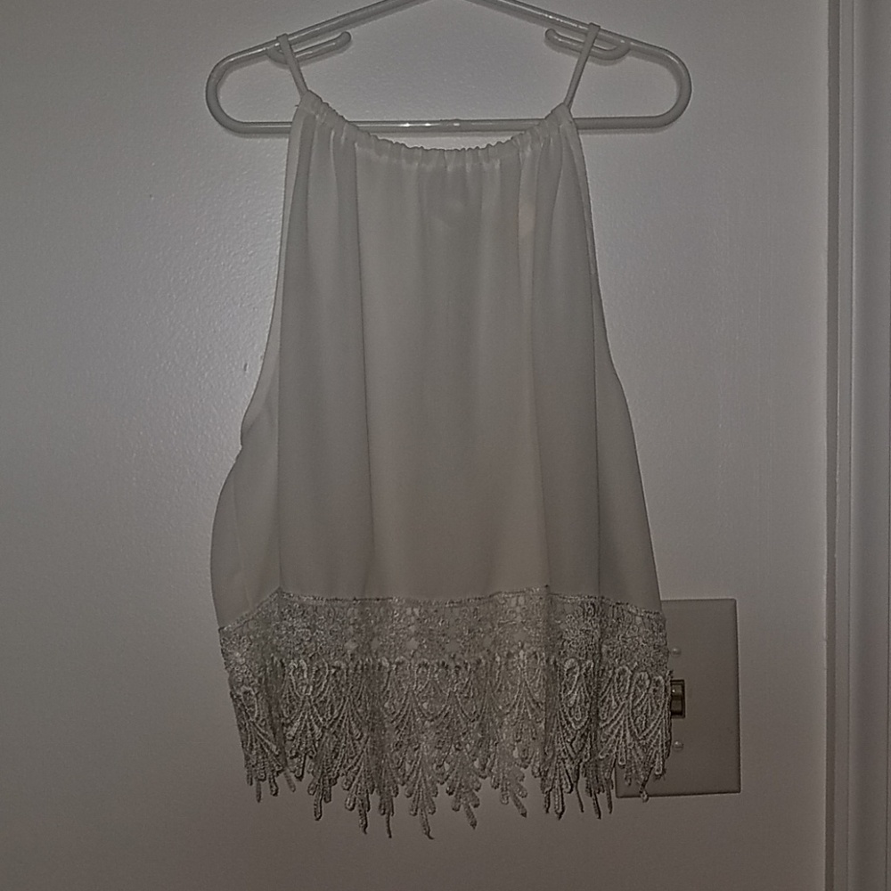 White crop top